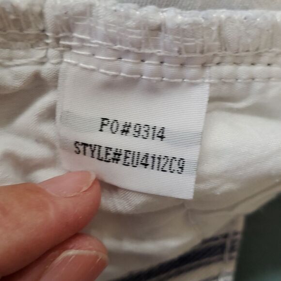 Denim striped mini skirt.  Size 9. 5 pockets. By Indigo‎ Rein. Good used … - Picture 9 of 10